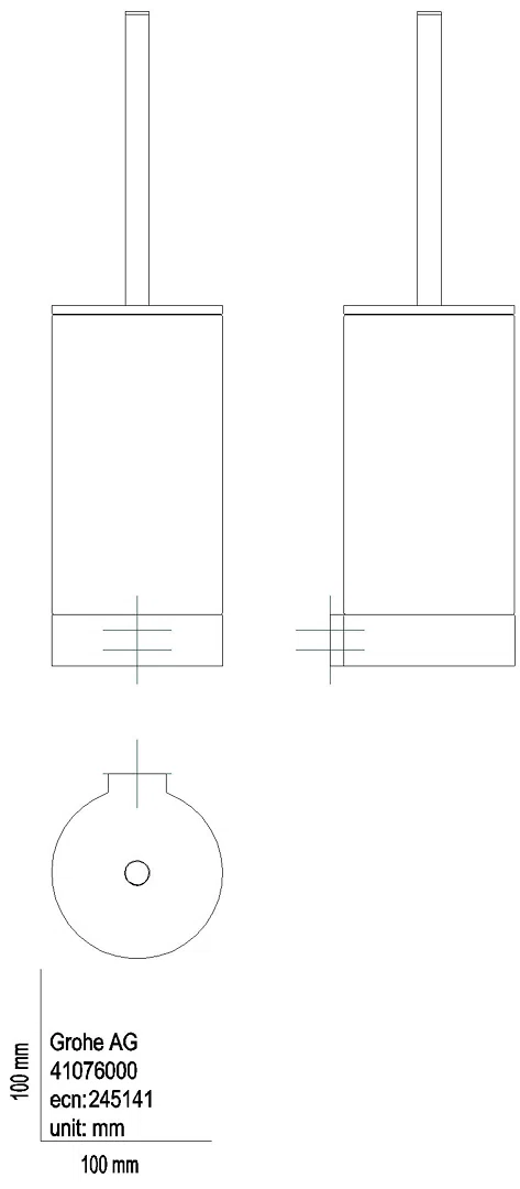 GROHE WC-Bürstengarnitur Selection 41076 Glas/warm sunset