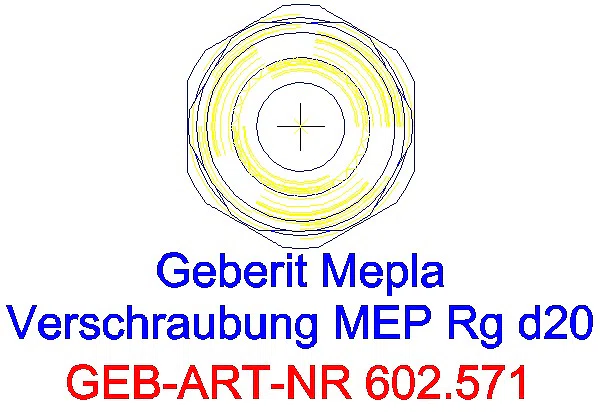 GE Mepla Verschraubung Rg d20_602.571.00.5_L