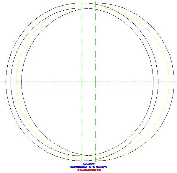 GE PE Segmentbogen 15Gr d315_372.015.16.1_G