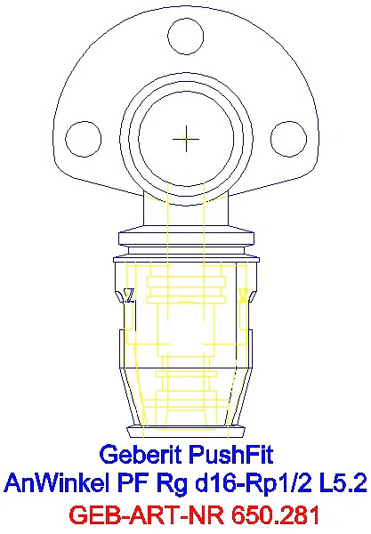 GE PushFit Anschlusswinkel 90Gr Rg d16-Rp1/2 L:52mm_650.281.00.1_A