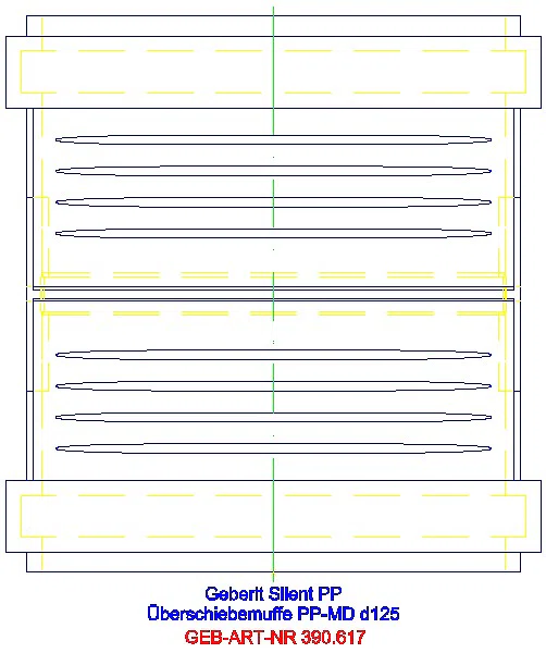 GE Silent-PP Überschiebemuffe d125_390.617.14.1_L