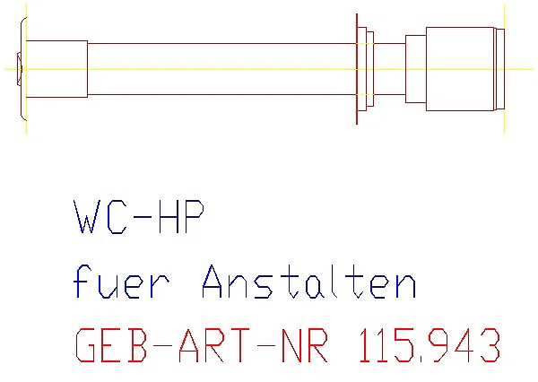 GE WC-Strg. mit pneumatischer Spülausl. 1-Mengen-Spülung gekontert für Anstalten_115.943.21.1_G