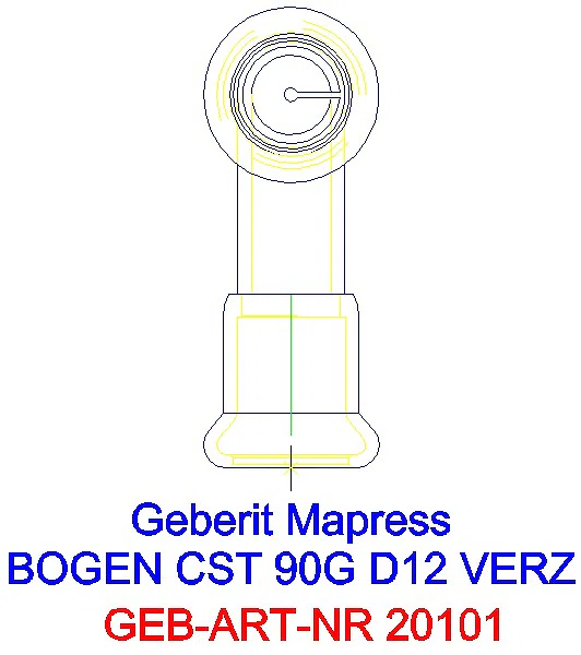 GE Mapress C-Stahl Bogen 90Gr d12 verzinkt_20101_L