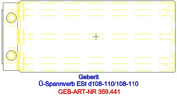 GE Übergangsspannverbinder Edelstahl d108-110mm d1=108-110mm_359.441.00.2_G