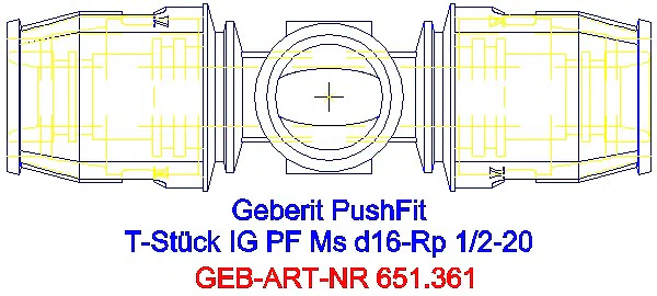 GE PushFit T-Stück mit IG Ms d20-Rp1/2-20_651.361.00.1_G
