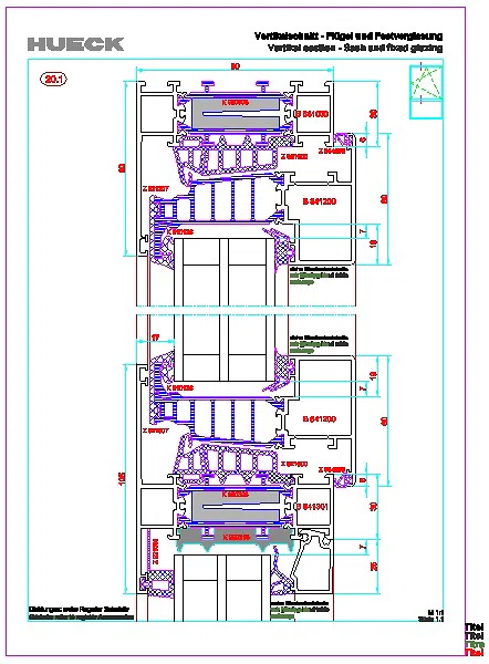 Schnittpunkte HUECK Lambda WS 090 IS