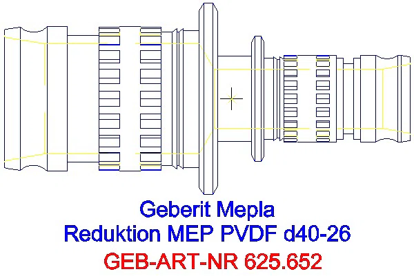 GE Mepla Reduktion PVDF d40-26_625.652.00.5_A