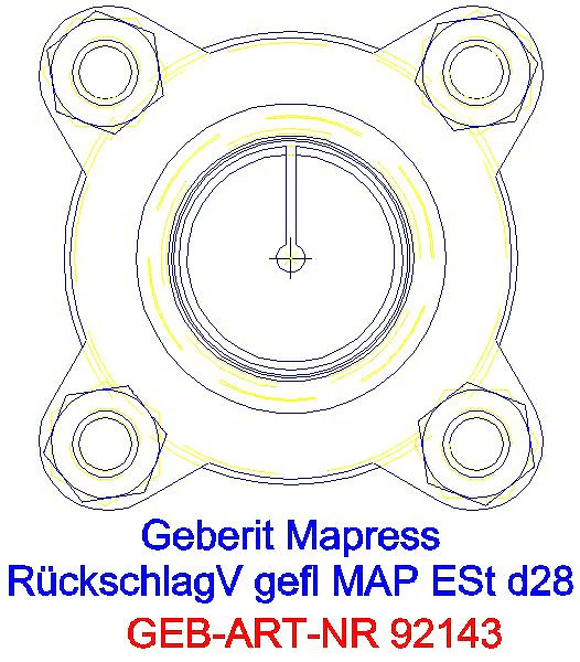 GE Mapress Rückschlagventil NPW geflanscht d28_92143_L