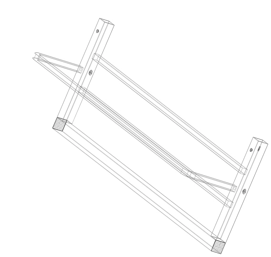 HEWI Badetuchablage Sys 100, chrom, Breite: 602mm