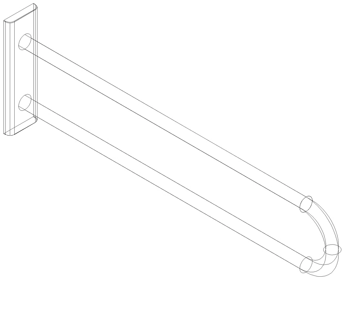 HEWI Wandstützgriff Ser 801, L:850mm lichtgrau