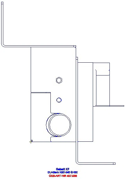GE Kombifix Element für Dusche mit Wandablauf d40_457.536.00.1_L