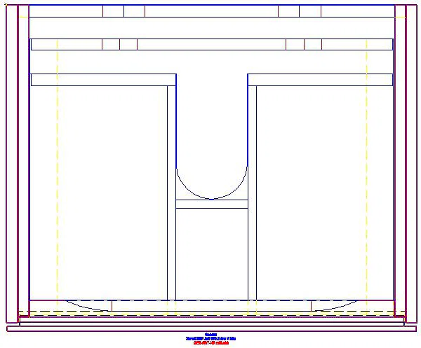Xeno2 Unterschrank f. WT, 2 Schubl. 58x53x46,2cm, greige_500.506.00.1_G