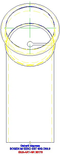 GE Mapress Edelstahl Bogen 60Gr d88,9 mit Einschubende_36179_L