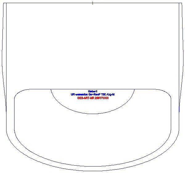 Renova Plan Urinal wasserlos Abgang nach hinten_235170000_G