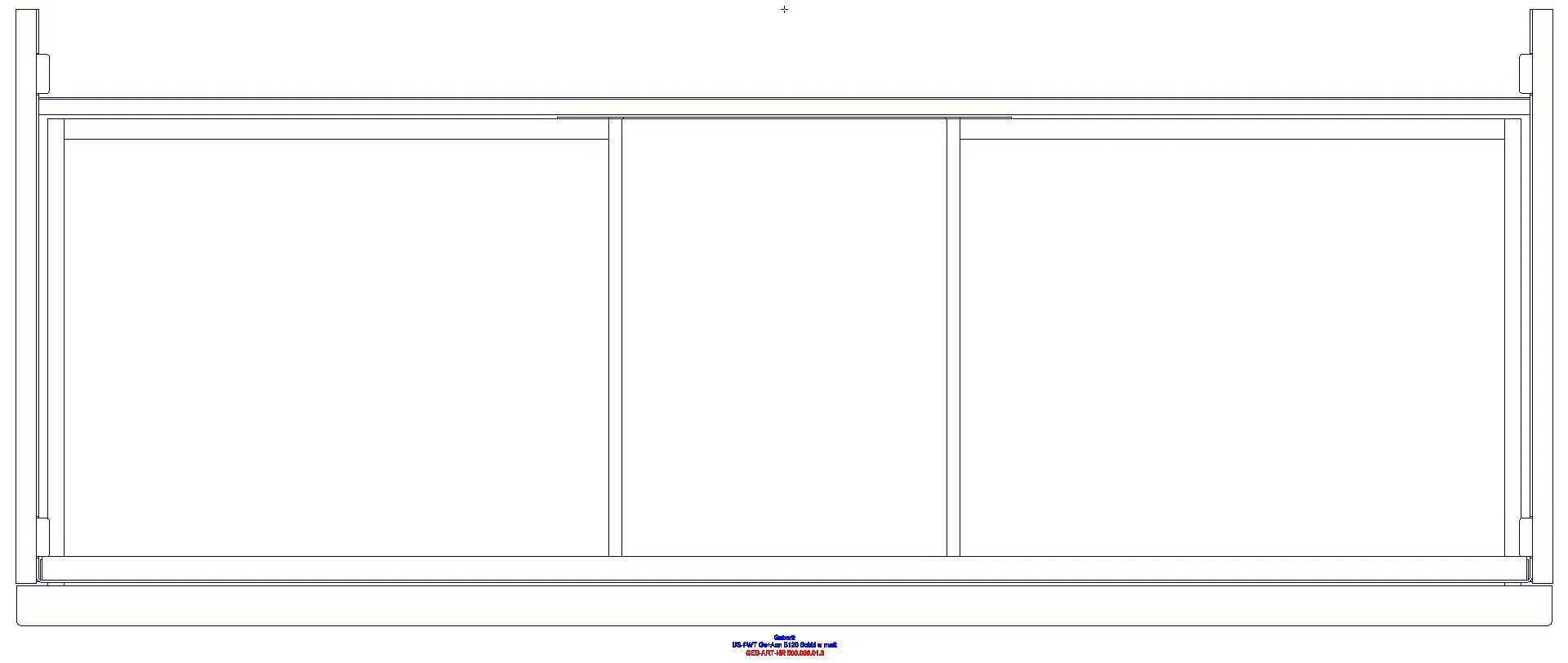 Acanto US für WT B:120cm, 1 Schubl. 1 i.Schubl., weiß matt_503006013_g