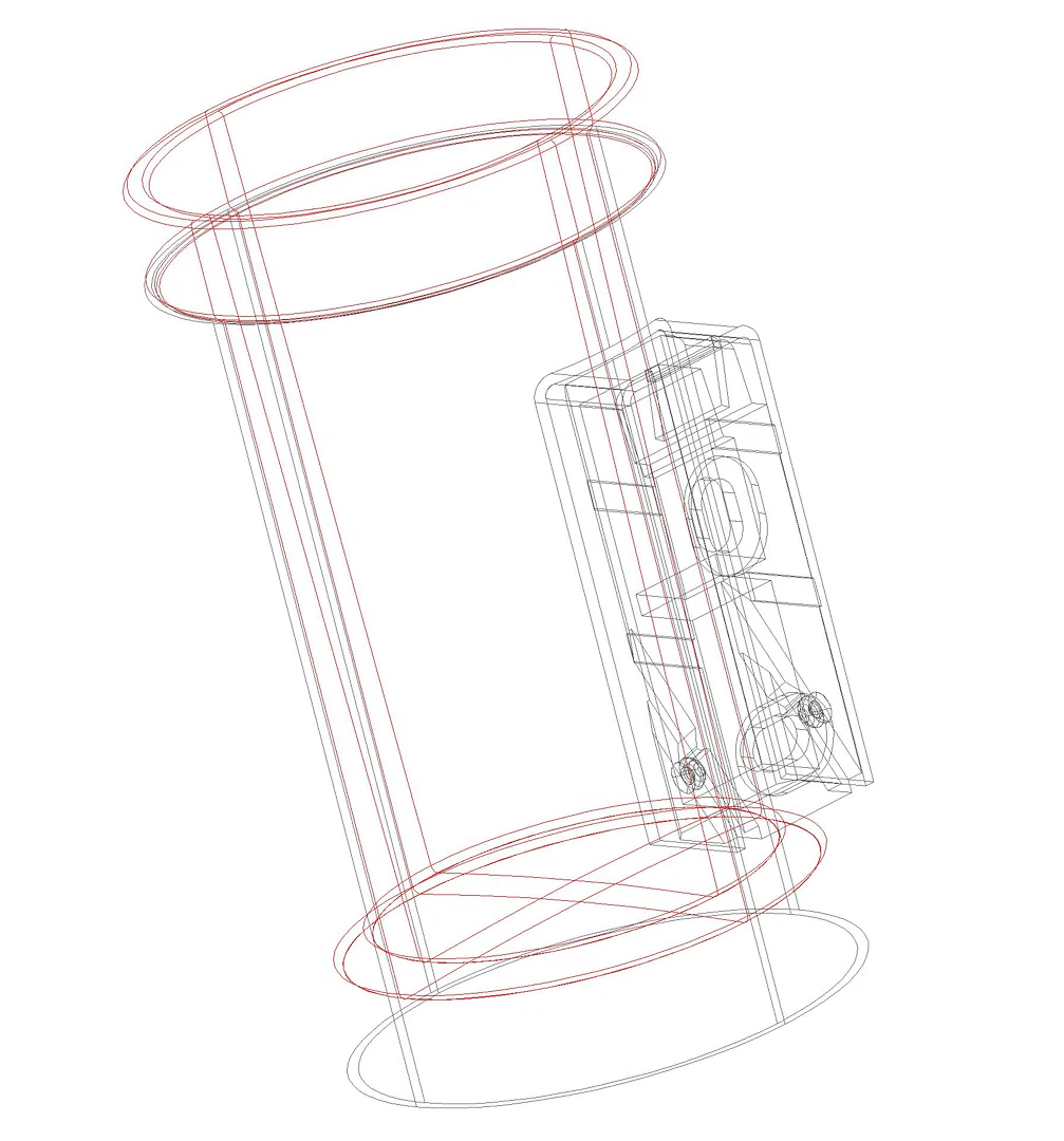 HEWI Becher Gl. m. Halter Sys 162, Halter Edelstahl geschliffen