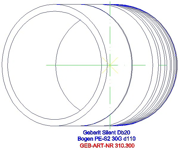 GE Silent-db20 Bogen 30Gr d110_310.300.14.1_G