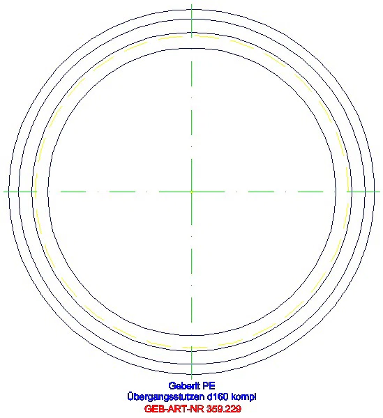 GE PE Übergangsstutzen d160/187_359.229.16.1_G