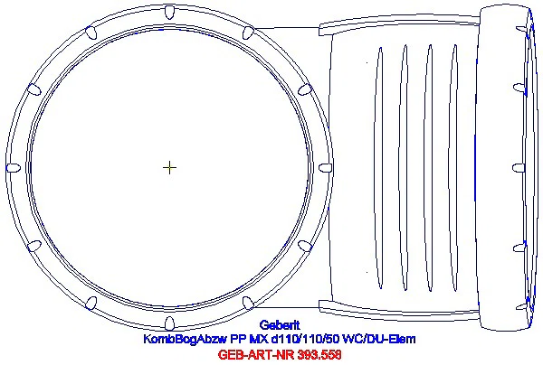 GE Silent-Pro Kombibogenabzweig 87,5Gr d110/110/50_393.558.14.1_G