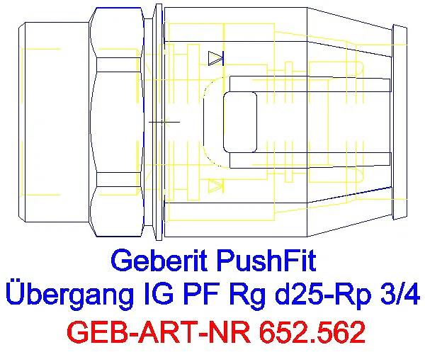 GE PushFit Übergang mit IG Ms d25-Rp3/4_652.562.00.1_L