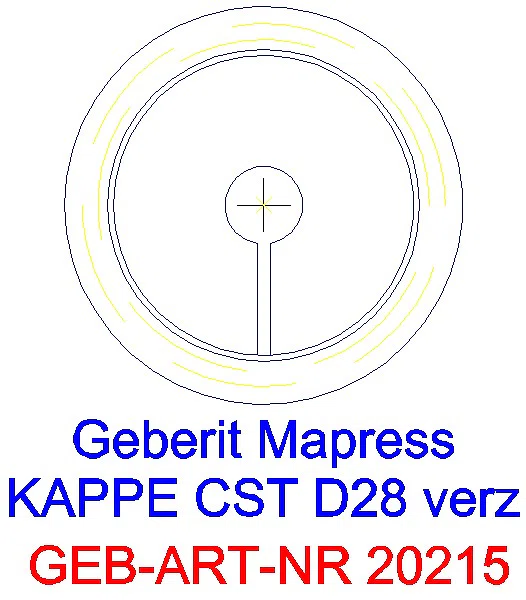 GE Mapress C-Stahl Kappe d28 verzinkt_20215_L
