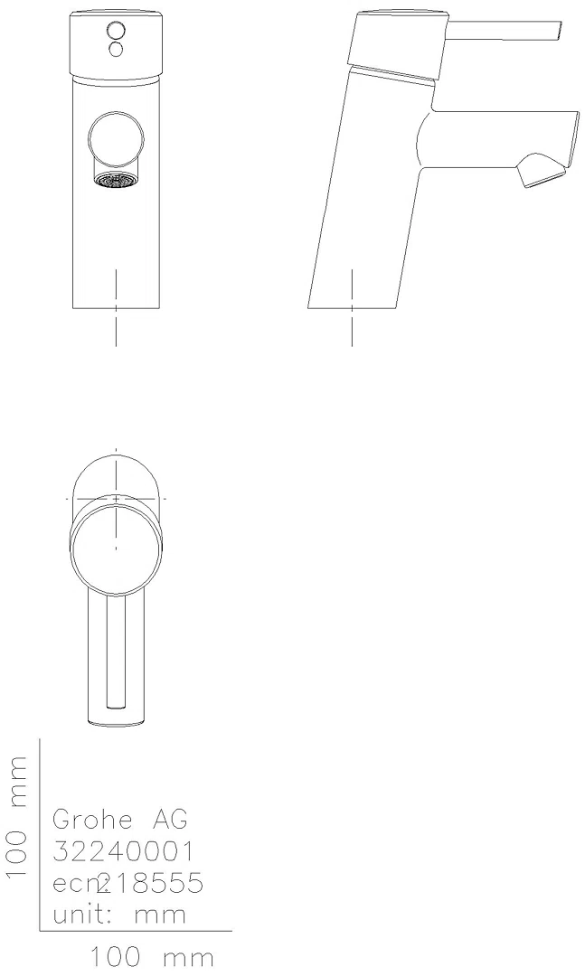 GROHE EH-WT-Batterie Concetto 23931_1 S-Size Push-open Ablaufgarnitur chrom
