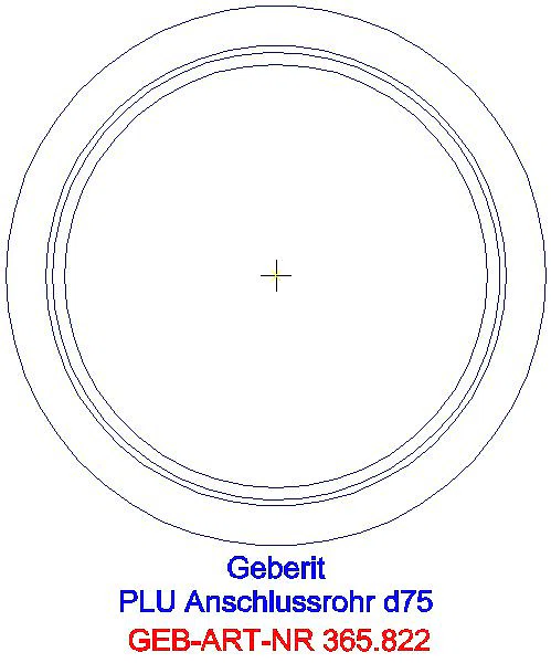 GE Pluvia Anschlussrohr flexibel d75_365.822.00.1_L
