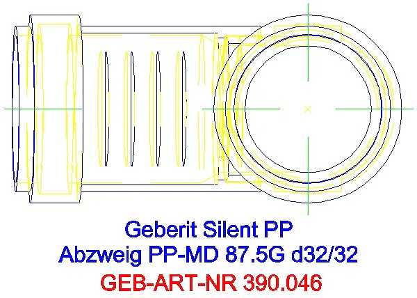 GE Silent-PP Abzweig 87,5Gr d32/32_390.046.14.1_G
