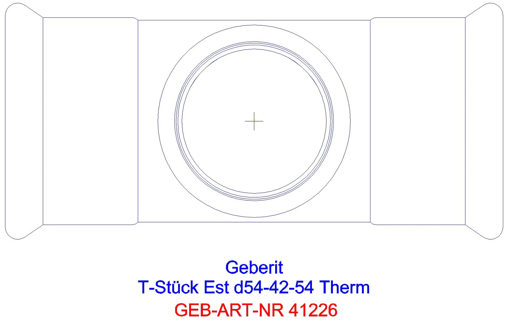 GE Mapress Therm T-Stück reduziert d54-35-54_41226_g