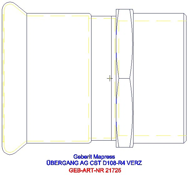 GE Mapress C-Stahl Übergang mit AG d108-R4 verzinkt_21725_G