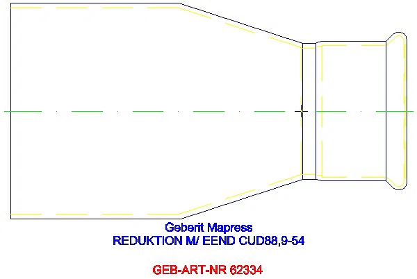 GE Mapress Kupfer Reduktion mit Einschubende d88,9-54_62334_L