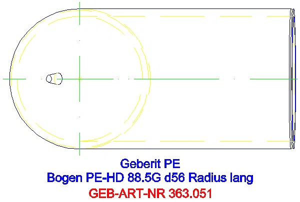 GE PE Bogen 88,5Gr mit langem Schenkel d56_363.051.16.1_G