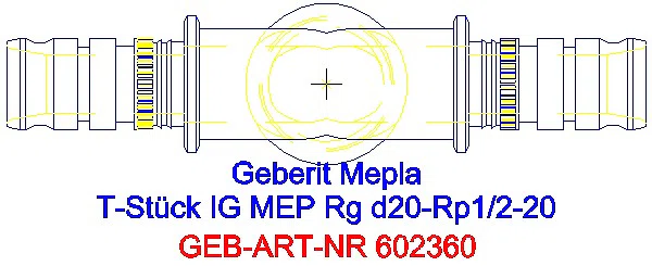 GE Mepla T-Stück mit IG Rg d20-Rp1/2-20_602.360.00.5_G