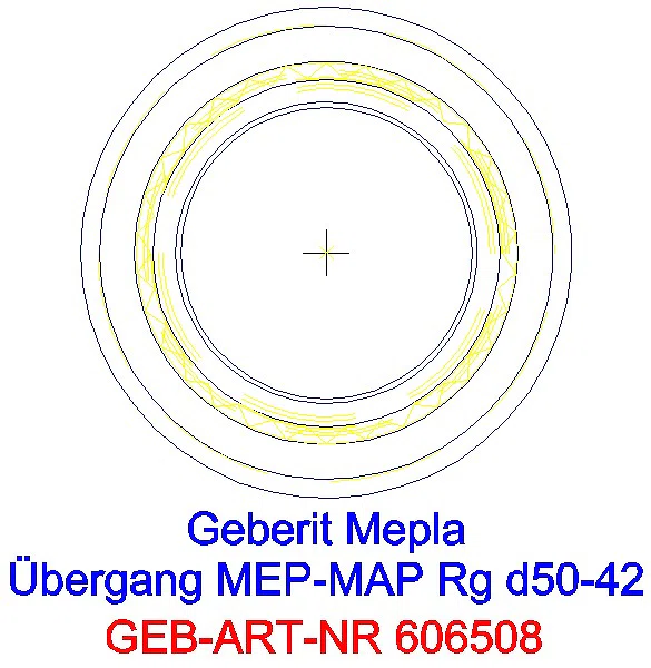 GE Mepla Übergang auf Mapress mit Einschubende Rg d50-42_606.508.00.5_L