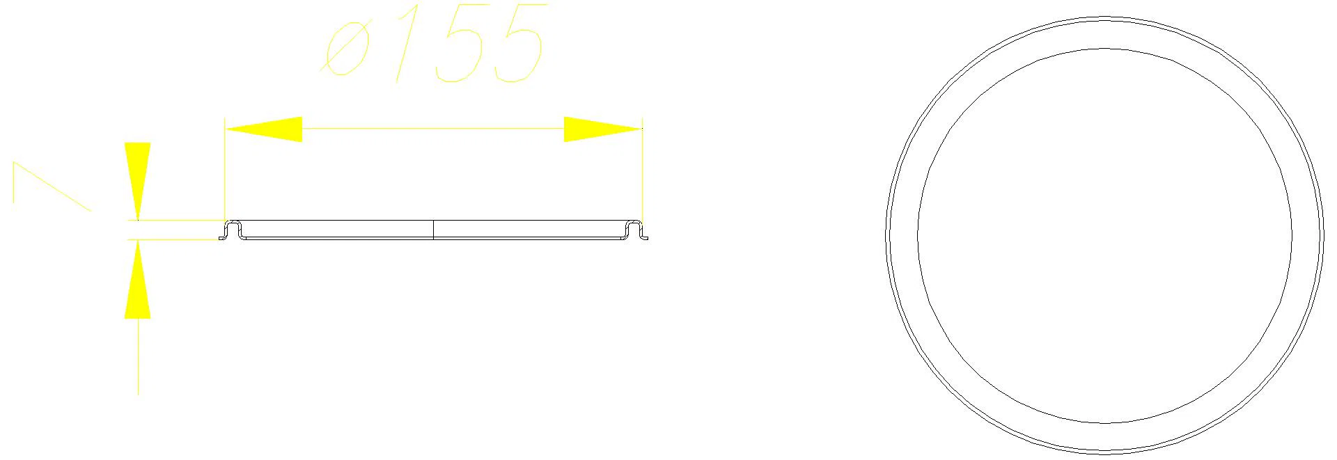 DALLMER RENO-Rahmen, rund, d: 155 mm