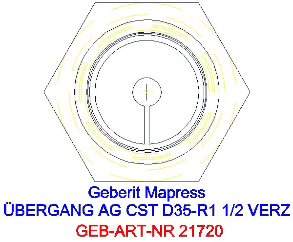 GE Mapress C-Stahl Übergang mit AG d35-R1 1/2 verzinkt_21720_L