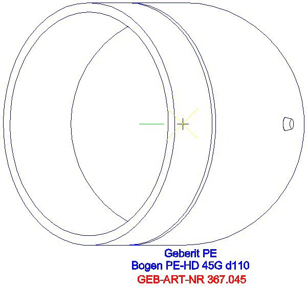 GE PE Bogen 45Gr d110_367.045.16.1_G