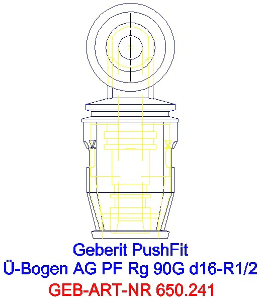GE PushFit Übergangsbogen 90Gr mit AG Rg d16-R1/2_650.241.00.1_A