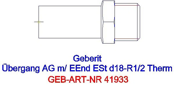 GE Mapress Therm Übergang mit AG und Einschubende d18-R1/2_41933_A
