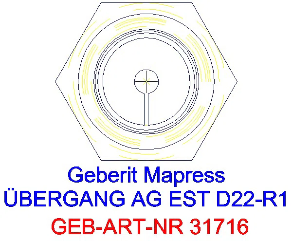 GE Mapress Edelstahl Übergang mit AG d22-R1_31716_L
