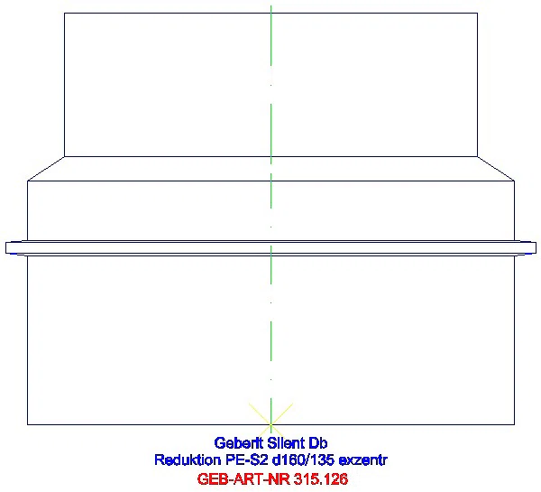 GE Silent-db20 Reduktion exzentrisch d160/135_315.126.14.1_L