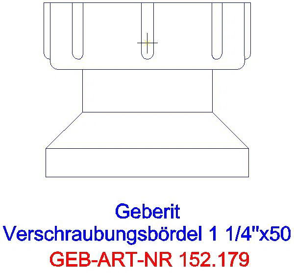 GE Anschlussstutzen mit Überwurfmutter 1 1/4''x50_152.179.16.1_L