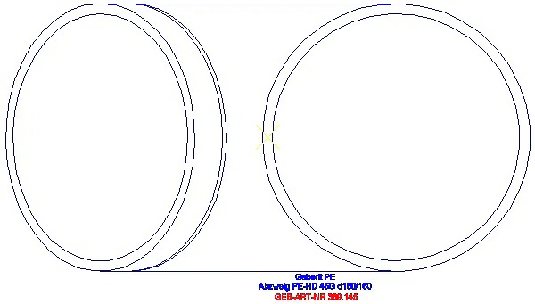 GE PE Abzweig 45Gr d160/160_369.145.16.1_G