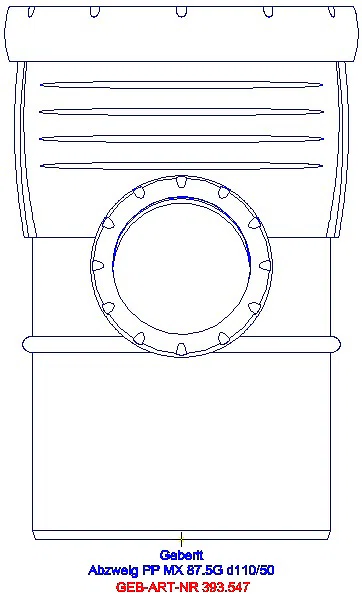 GE Silent-Pro Abzweig 87,5Gr d110/50_393.547.14.1_A