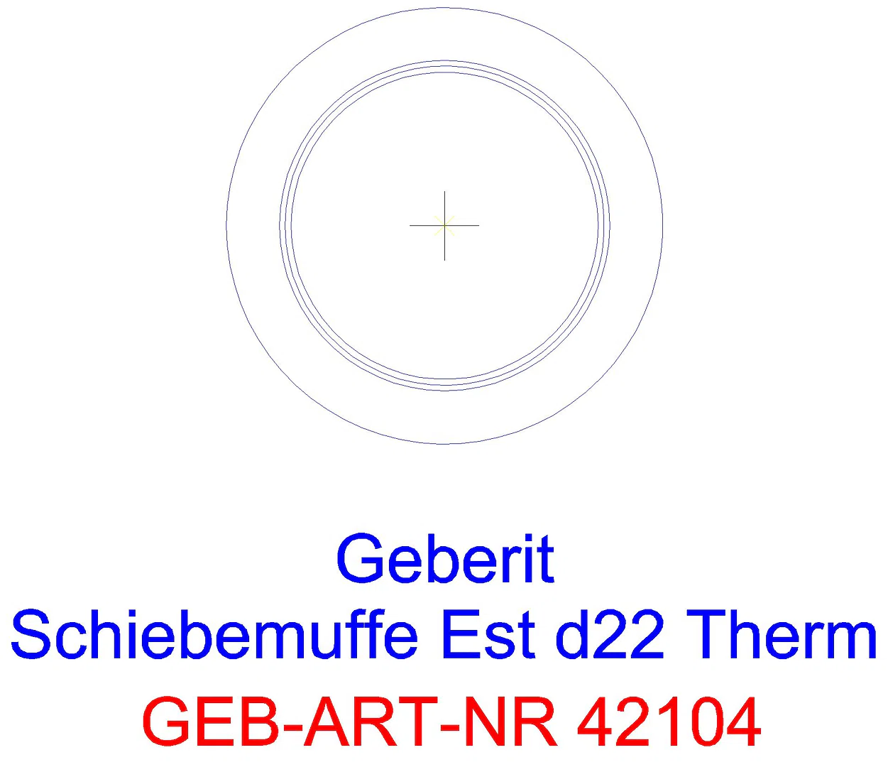 GE Mapress Therm Schiebemuffe d22 _42104_a