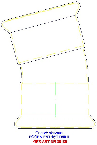 GE Mapress Edelstahl Bogen 15Gr d88,9_36109_A