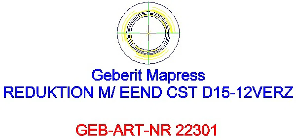 GE Mapress C-Stahl Reduktion mit Einschubende d15-12 verzinkt_22301_A
