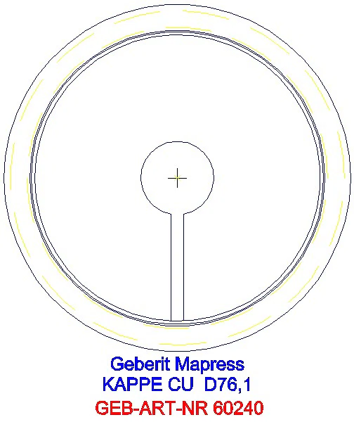 GE Mapress Kupfer Kappe d76,1_60240_L