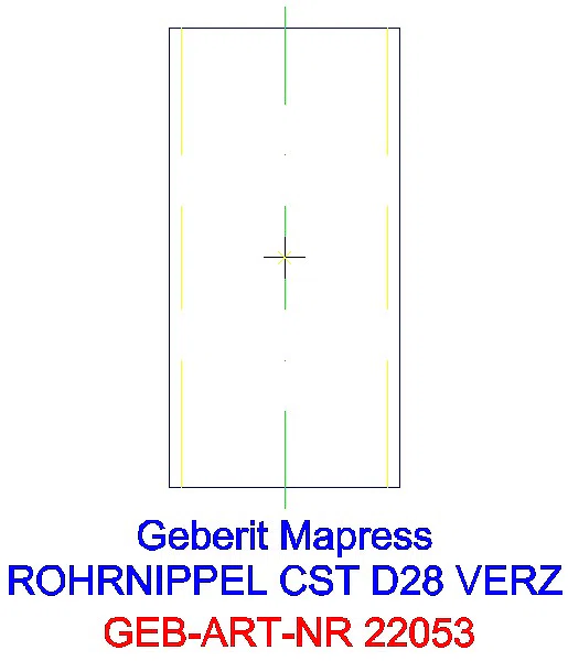 GE Mapress C-Stahl Rohrnippel außen verzinkt d28_22053_G