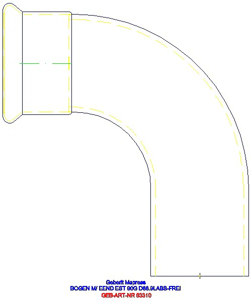 GE Mapress Edelstahl Bogen 90Gr d88,9 mit Einschubende (LABS-frei)_83310_A